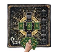 Astrology Tarot Tablecloth - Thick Mystical Altar Cloth, Celtic Tarot Cloth | Mystical Altar Cloth Tapestry for Card Reading, Portable Foldable Tarot Tablecloth Camping, Home Décor and Picnic