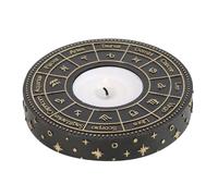 Astrology Wheel Tealight Candle Holder - Handcrafted Metal Stand with Zodiac Signs, Ideal for Home Decor and Spiritual Ambiance, Zodiac Gift for Astrology Enthusiasts