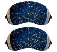 Astrology Wheel with Zodiac Signs Constellation Map Dutch Velvet Sleep Shade