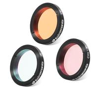 Astromania 1.25-Inch Specialized Planetary Imaging Filter Set 3-Pieces (Ultraviolet (UV) filter/Methane (CH4) filter/Infrared (IR) filter) - Each filter is specifically designed to enhance astrophotos