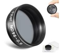 Astromania Telescope Filter Moon Filter 1.25 inch, Neutral Color Filter ND96-0.9 with 13% Light Transmission Reduces Moon Glare&Enhances Lunar Crater Detail, Work with Telescope Accepts 1.25" Eyepiece