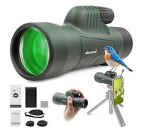 Astromania 12X50 BAK4 High Power Prism Monoculars, Waterproof, Compact Handheld Monoscope for Bird Watching, Sporting Events, Traveling Gifts for Men