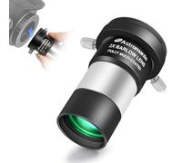 Astromania 2X Barlow Lens Upgraded 1.25 inch Metal Fully Multi Coated Telescope Accessory with M42 Thread Camera Connect Interface for Telescope Eyepiece, Telescope Barlow Lens with Filter Thread