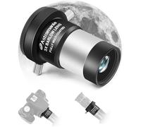 Astromania 3X Barlow Lens 1.25 inch Fully Multi Coated Metal Short Focus Barlow Lens Internal Brass Ring & Two Fixing Thumbscrews, M42 Thread Camera Connect Interface for Telescope Eyepiece