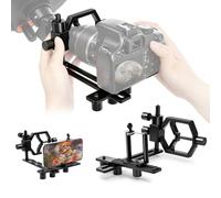 Astromania Deluxe Metal Telescope Mount Phone & Camera Universal Adapter - for Telescopes, Binoculars, Monoculars, Spotting Scopes, Microscopes Fits Almost All Smartphones and Cameras on Market