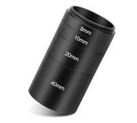 Astromania Astronomical T2-Extension Tube Kit for Cameras and eyepieces - Length 8mm 10mm 20mm 40mm - M42x0.75 on Both Sides