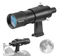 Astromania Finderscope for Telescope, 9x50 Finder Scope with Crosshair & Bracket for Astronomical Observation, Straight-Through Telescope Finder, FMC Achromatic Not Corrected Image Optical Viewfinder