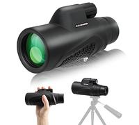 Astromania Monocular Telescope 10x42 HD K9 Prism - High Power & Compact, Waterproof, Fogproof, Shockproof for Birdwatching, Camping, Wildlife - Multi-Coated Optics, Rubber Armor & Non-Slip Grip