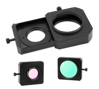 Astromania Telescope Filter Drawer, Astrophotography Filter Drawer with M48x0.75 Thread on Both Ends, Telescope Accessories Double Magnetic Filter Holder for 1.25 & 2 Inch Telescope Filter Mounted