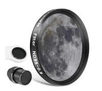 Astromania Telescope Moon Filter 2 inch, Neutral Density Telescope Filter ND96-0.9 with 13% Light Transmission Reduces Moon Glare&Enhances Lunar Crater Detail, Work with Telescope Accepts 2" Eyepieces