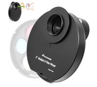 Astromania Telescope Filter Wheel Holder, Filter Wheel Drawer Compatible with 5-Position Moon Nebula Filter 2 Inch for Astronomical Observation As Useful Telescope Accessories with 2 Inches T Adapter
