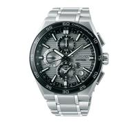 Astron GPS Solar Dual-Time Chronograph 44mm Mens Watch Silver