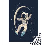 Astronaut 1000 Piece Adult Puzzles Jigsaw Puzzles for Adults Kids, Puzzles Game Toys for Adults Family Puzzles Gift Premium & Durable for Stress Relief 1000pcs (75x50cm)
