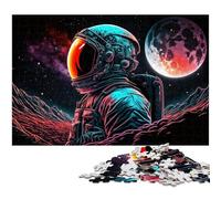 Astronaut 1000 Piece Jigsaw Puzzle Difficult Puzzles for Adults for Teenagers, Family Game Night, Brain-Challenging Gift Idea 26X38CM/10.23x14.96inch