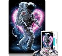 Astronaut 1000 Piece Jigsaw Puzzle for Adults And Teenagers,Staycation Kill Time with Fully Interlocking Randomly Shaped Pieces (75x50cm)