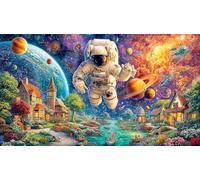 astronaut 1000 Piece Jigsaw Puzzle for Adults - Recycled Cardboard - Decoration 38x26cm/1000pcs