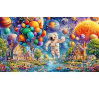 astronaut 1000 Piece Jigsaw Puzzle for Adults - Recycled Cardboard Decoration 75x50cm/1000pcs