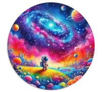 Astronaut 1000 Piece Jigsaw Puzzle for Women, Men Space-Themed Colourful Jigsaws Challenge Games Fun Present & Activity 1000pcs (67.5x67.5cm)