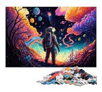 Astronaut 1000-Piece Jigsaw Puzzle Impossible Jigsaw Puzzles for Adults for Birthdays And Holidays 50x75CM/19.68x29.52inch