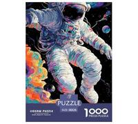 Astronaut 1000 Piece Jigsaw Puzzles for Adults And Kids with Extra Fun Challenges Space Conquest Home Decors Creativity & Gift Giving 38x26cm/1000pcs