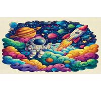 astronaut 1000 Piece Jigsaw Puzzles for Adults Educational Games Jigsaw Puzzle Home Decoration for The Whole for Women, Gifts for Men 38x52cm/1000pcs