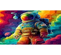 astronaut 1000 Piece Jigsaw Puzzles for Adults Educational Games Jigsaw Puzzle Home Decors for The Whole for Women, Gifts for Men 75x50cm/1000pcs