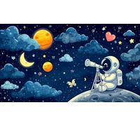 astronaut 1000 Piece Jigsaw Puzzles for Adults Family Challenge Toys Jigsaw Puzzle Home Decoration for Adults Gifts 38x52cm/1000pcs