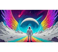 astronaut 1000 Piece Jigsaw Puzzles for Adults Family Challenge Toys Jigsaw Puzzle Home Decors for Adults and Kids Age 12 Years Up 75x50cm/1000pcs