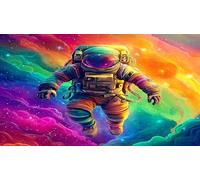 astronaut 1000 Pieces Jigsaw Puzzles for Adults Challenging Game Jigsaw Puzzle Home Decoration for The Whole for Women, Gifts for Men 75x50cm/1000pcs