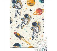 Astronaut 1000 Pieces Jigsaw Puzzles for Adults Creative Rectangular Jigsaw Paper Puzzles Game Brain Teasers Toy 1000pcs (38x26cm)