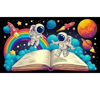 astronaut 1000 Pieces Jigsaw Puzzles for Adults Educational Games Jigsaw Puzzle Home Decoration for The Whole for Women, Gifts for Men 38x26cm/1000pcs