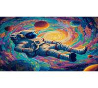 astronaut 1000 Pieces Jigsaw Puzzles for Adults Family Challenge Toys Jigsaw Puzzle Home Decoration for The Whole for Women, Gifts for Men 75x50cm/1000pcs