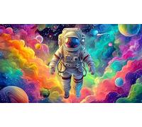 astronaut 1000 Pieces Jigsaw Puzzles for Adults Family Challenge Toys Jigsaw Puzzle Home Decoration for The Whole for Women, Gifts for Men 38x52cm/1000pcs