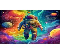 astronaut 1000 Pieces Jigsaw Puzzles for Adults Family Challenge Toys Jigsaw Puzzle Home Decors for The Whole for Women, Gifts for Men 75x50cm/1000pcs