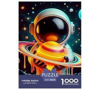 Astronaut 1000 Pieces Painting Paper Jigsaw Puzzle - Picture Guide Educational Game for Kids & Adults | 38x26cm/1000pcs