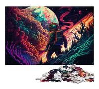 Astronaut 1000 Pieces Puzzles for Adults cardboard Jigsaw Puzzles for Home Decor, Brain Training 26X38CM/10.23x14.96inch