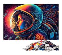 Astronaut 1000 Pieces Puzzles for Adults cardboard Jigsaw Puzzles for Home Decor, Brain Training 26X38CM/10.23x14.96inch