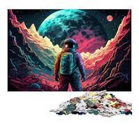 Astronaut 1000 Pieces Puzzles for Adults cardboard Jigsaw Puzzles for Home Decor, Brain Training 26X38CM/10.23x14.96inch