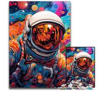 Astronaut 1000Pc Adults Jigsaw Puzzle cardboard Puzzles Challenging Brain Teaser for Teenagers, Family Game Night Fun 26X38CM/10.23x14.96inch