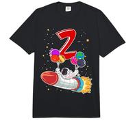 Astronaut 2 Year Old Solar System Outer Space 2nd Birthday Comfort Colors Adult Heavyweight T-Shirt