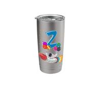 Astronaut 2 Year Old Solar System Outer Space 2nd Birthday Stainless Steel Insulated Tumbler