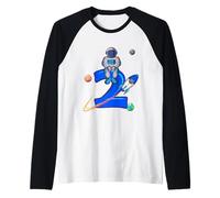 Astronaut 2nd Birthday Space Gift 2 Years Old Boys Girls Raglan Baseball Tee