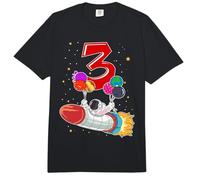 Astronaut 3 Year Old Solar System Outer Space 3rd Birthday Comfort Colors Adult Heavyweight T-Shirt