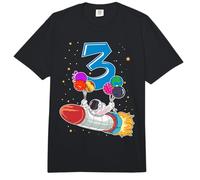 Astronaut 3 Year Old Solar System Outer Space 3rd Birthday Comfort Colors Adult Heavyweight T-Shirt