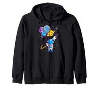 Astronaut 3rd Birthday Space Gift 3 Years Old Boys Girls Zip Hoodie