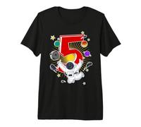 Astronaut 5 Year Old Solar System Outer Space 5th Birthday Premium T-Shirt