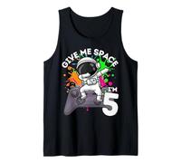 Astronaut 5th Birthday Video Gaming Space Loving Tank Top