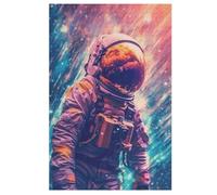 Astronaut Adults Wooden Jigsaw Puzzle, for Kids Wooden Puzzles Toys Family Game Play,Brain Training 1000 Piece 78×53cm