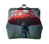 Astronaut And Alien Coin Purses, Small Card Case Wallet For Men Women For Shopping And Casual Outings, Black, One Size, Art Deco