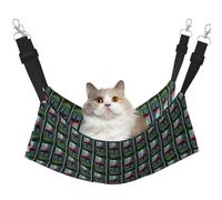 Astronaut and Alien Hanging Pet Hammock with Adjustable Straps and Metal Hooks Double Sided Bed